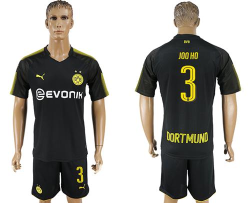 Dortmund #3 Joo Ho Away Soccer Club Jersey
